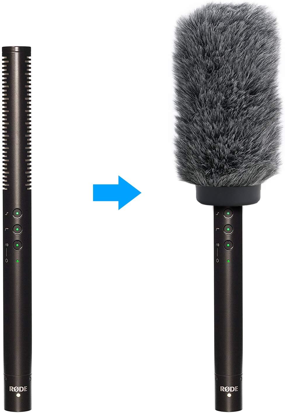 NTG4+ Microphone Windscreen - Windmuff for Rode NTG4 Plus Shotgun Microphones, Wind Shield Up to 6.3" Long by YOUSHARES - Image 5