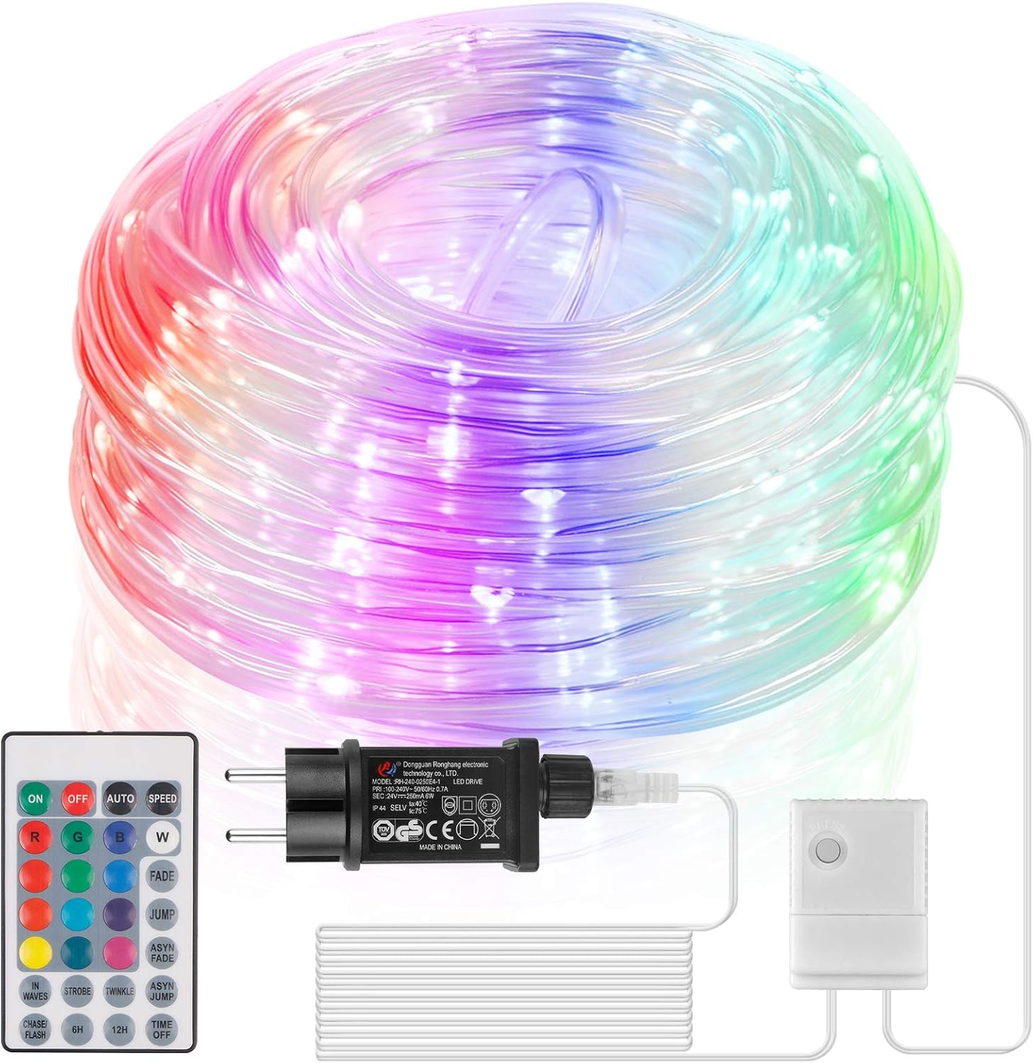 ecowho 200 leds lichterschlauch mit fernbedienung 8 modi und timer 20m led lichtschlauch aussen ip65 wasserdicht lichterkette warmweiss strombetrieben lichterketten fur innen party weihnachten deko lichtschlauche beleuchtung suenaacampo com