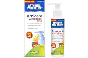Boiron Arnicare Arthritis Cream Pump for Pain Relief of Knees, Hands, Wrists, Elbows, Joints & Muscles – Quickly Absorbed & Fragrance-Free – 4.2 oz