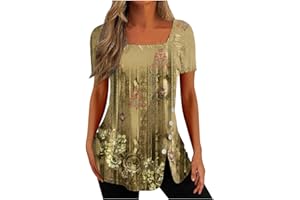 ATOYSOY Summer Blouses for Women 2023 Fashion Lace 3/4 Sleeve Dress Shirts Dressy Casual Business Long Ladies Tops Boho Blouse…