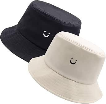 Smile Face Bucket Hat for Men Summer 