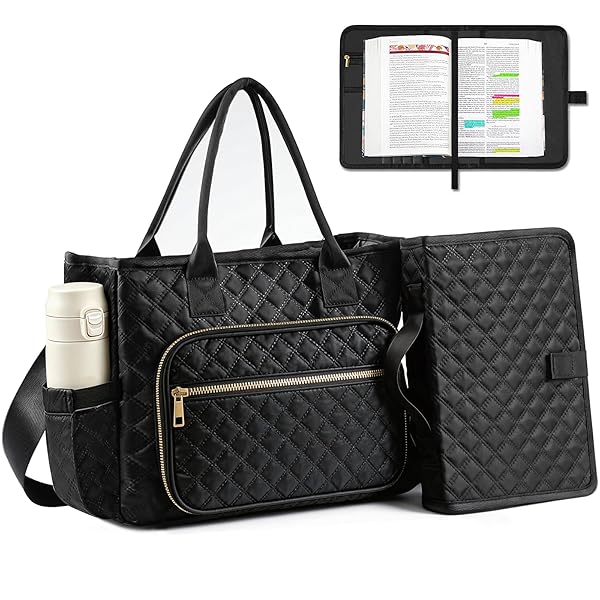 EUCT LARGE BIBLE BAG WITH BIBLE COVER FOR...