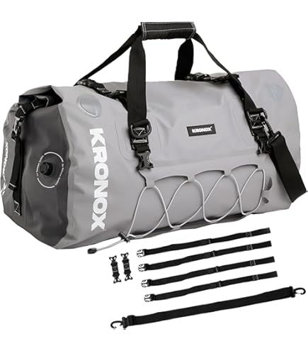 Waterproof Duffel Bag XIUWK Motorcycle Tail Bag 40L, For