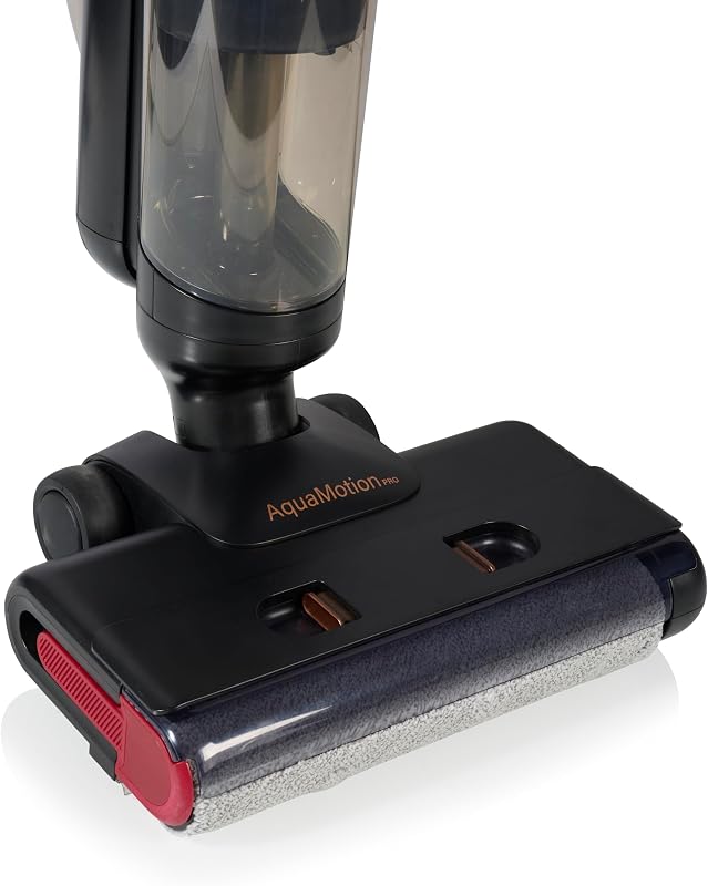 AquaMotion Plus Bodenreiniger, 4-in-1 Saugen, Wischen & Trocknen, Kabellos, 50 Min Laufzeit, HEPA-Filter, Selbstreinigung, 170W, 75dB, Intelligentes Display, Dockingstation, Leicht, 337010