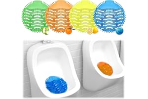 4 Pack Urinal Screen, Urinal Cake Anti-Splash, Ideal for Bathrooms, Restrooms, Office, Restaurants, Schools (4 Colors)