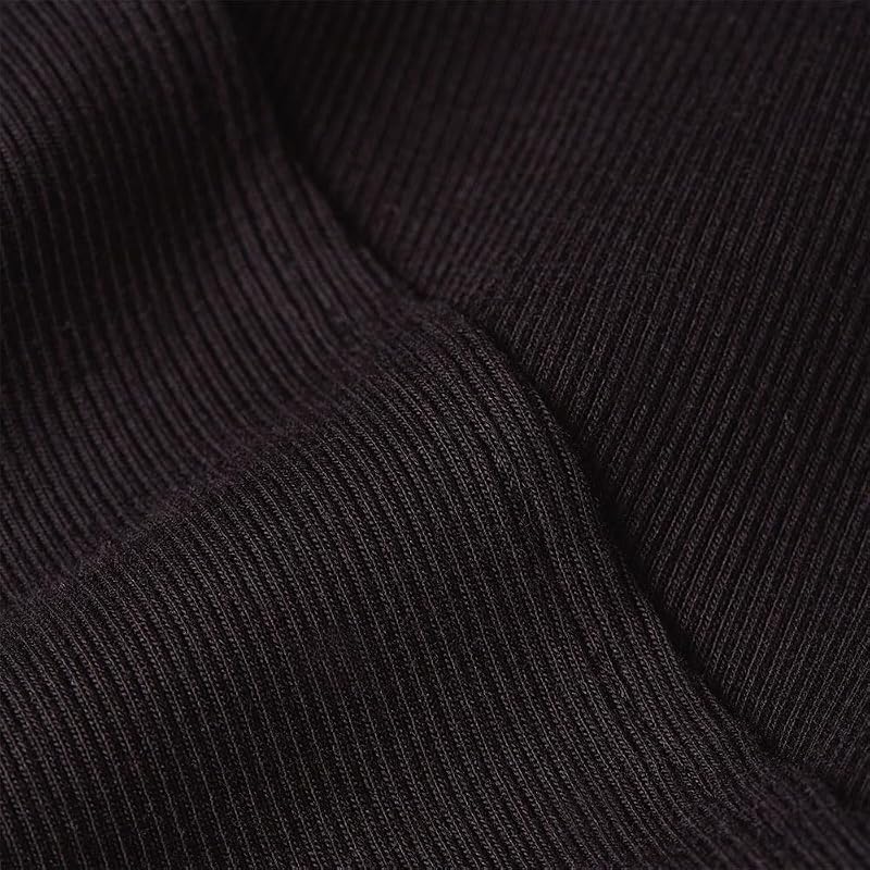 A Line Slim Rib Mock t LS wmn, Negro Dk Black D26905-e136-6484, S