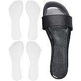 2 Pairs High Heel Inserts Women, Self-Adhesive Gel Sandal Inserts Insoles, New Anti Slip Design Comfort Insert, 3/4 Length Dress Shoe Inserts Pain Relief, Shock & Sweat Absorption, 2 Clear S