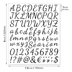 760pcs 10 Sheets Self Adhesive Vinyl Letters