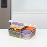 Sistema TO GO Bento Lunch 1.65 L Misty Purple with Compartments Snack Pot view 7