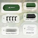 Forceatt 3 Person Camping Tent Double-Layer Roof UV Waterproof Windproof view 5