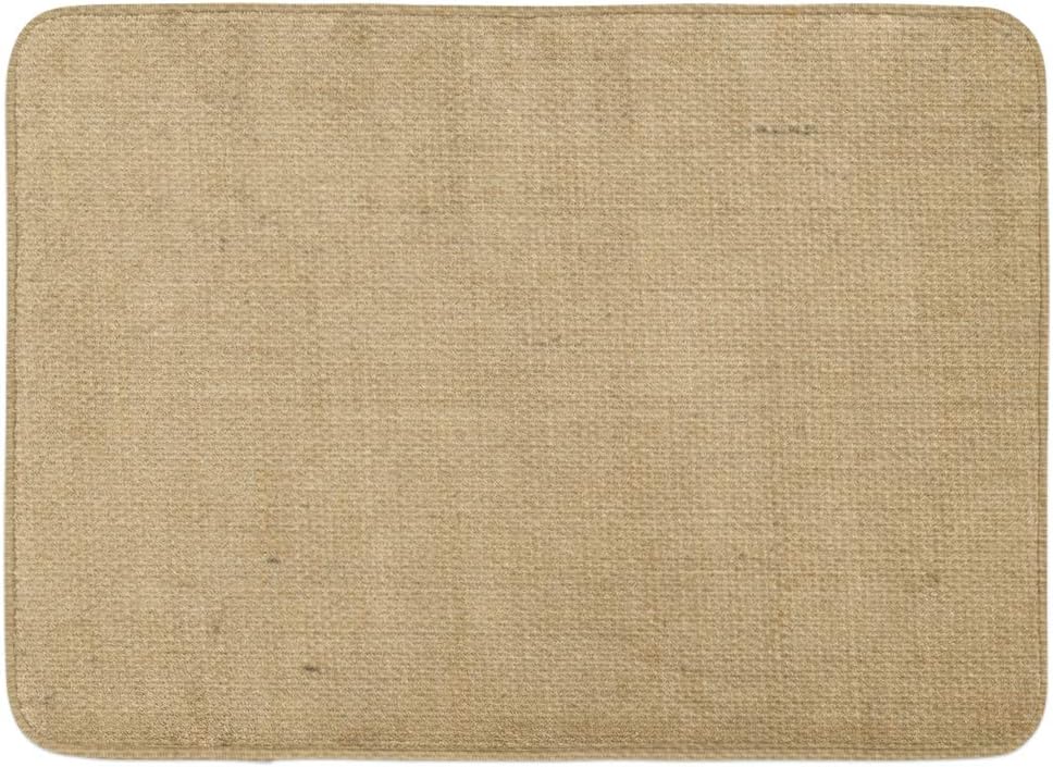 Amazon Com Emvency Doormats Bath Rugs Outdoor Indoor Door Mat Brown Jute Light Natural For The Beige Burlap Canvas Sackcloth Twine Bathroom Decor Rug Bath Mat 16 X 24 Kitchen Dining