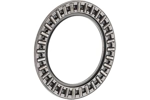 INA AXK5578 Thrust Needle Bearing, Axial Cage and Roller, Steel Cage, Open End, Metric, 55mm ID, 78mm OD, 3mm Width, 42lbf Static Load Capacity, 8.50lbf Dynamic Load Capacity