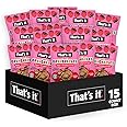 That’s it. Fruit Crunchables Apple + Strawberry Crisps, 15-Pack – 100% Real Fruit Snacks for Kids, Plant-Based, Non-GMO, Gluten-Free, No Sugar Added, Allergen-Free, Healthy Lunchbox Snack