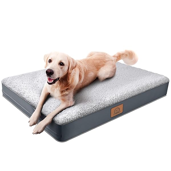 SUNHEIR ORTHOPEDIC DOG BED FOR LARGE DOGS AND...