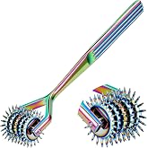 YLSURNY Wartenberg Pinwheel Stainless Steel Sensory Wheel, 5 Head Rainbow Pin Wheel &ndash; Neurological Diagnostic Tool for Nerve Sensitivity Testing, with Anti-Slip Handle