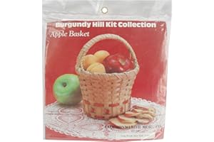 Commonwealth Basket Burgundy Hill Basket Kit, Apple Basket 6"X6"X9"
