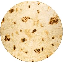 Amazon.com: AOYOO Tortilla Wrap Blanket, Tortilla Blanket, Burrito Round  Wrap Blanket is Novelty Gifts, for Your Family - Diameter 61 inches : Home  u0026 Kitchen