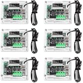 6PCS Temperature Controller Module XH-W1209 LCD Display Digital Thermostat Module with Waterproof NTC Probe -50~110℃ DC 12V Electronic Temp Control Module Switch