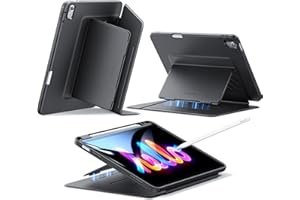 ESR for iPad Air 11 Inch Case M3/M2 (2025/2024), iPad Air 5th/4th Gen (2022/2020), Vertical Stand Cover, Multi Stand Angles, 
