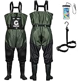Gonex Chest Waders for Men Women Waterproof 2-Ply Nylon/PVC Waders for Fishing Duck Hunting