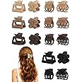 16 PCS Small Hair Clips for Women & Girls, Durable Matte Claw Clips for Thin Hair, Strong Hold Nonslip Medium Hair Claw Clips