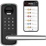 ULTRALOQ Lever The Most Advanced 4-in-1 Keyless Entry Door Lock, Biometric Bluetooth Fingerprint Door Lock, Digital…