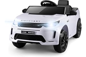 TEOAYEAH 12V Lithium Battery Powered Licensed Land-Rover Electric Car for Kids, Longer Playtime, Parent Remote Control Ride on Car, Wireless Music, Luxury Ride on Toys