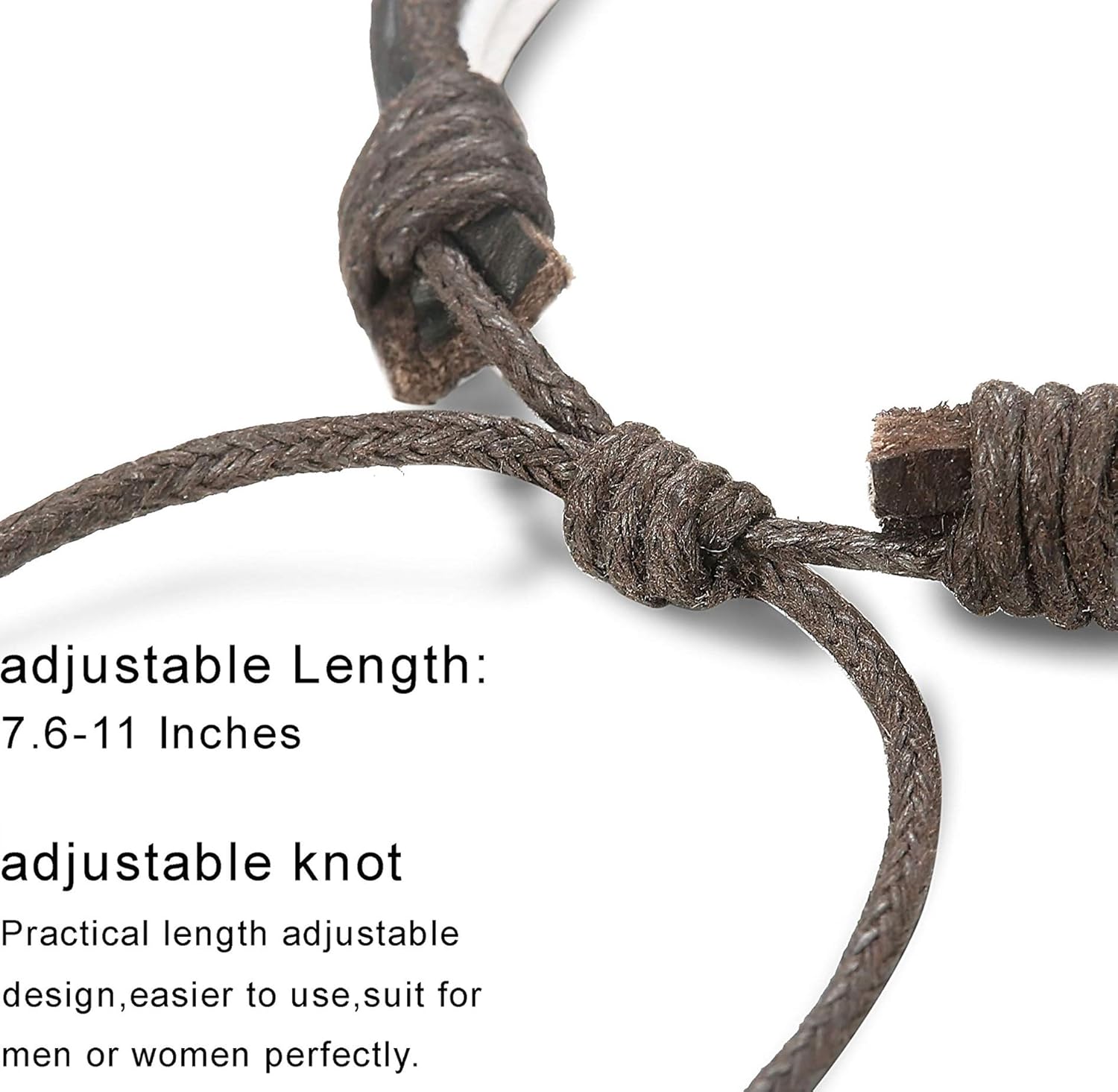 FIBO STEEL 32 Pcs Braided Leather Bracelets for Men Women Wooden Beads Cool Hemp Tribal Wristbands Cuff Punk Multilayered Bracelets: Clothing