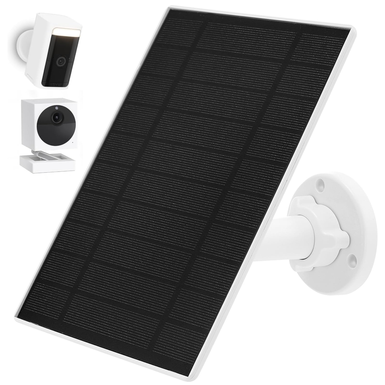Photo 1 of Wyze Camera Solar Panel Compatible with Wyze Cam Outdoor v1/v2 and Battery Cam Pro, 6W 5v, IP65 Waterproof
