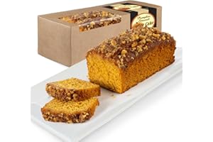 BEATRICE BAKERY CO. Beatrice Bakery Co Pumpkin Streusel Coffee Breakfast Bread Box, Grandma's Freshly Made Premium Gourmet Cake With Brown Sugar, Cinnamon, and Crunchy Walnut Pieces, Serves 6-10 (16 oz)
