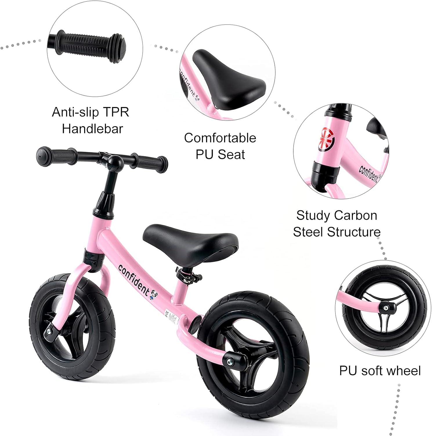 Wdmiya Toddler Balance Bike for 2 3 4 5 Year Old Riding Toys Outdoor No Pedal Kids Bike First Birthday Gift for Boys Girls: Sports & Outdoors