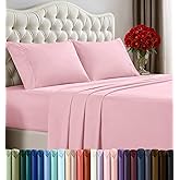 Utopia Bedding Full Bed Sheets Set - 4 Piece Bedding - Brushed Microfiber - Shrinkage and Fade Resistant - Easy Care (Full, Pink)