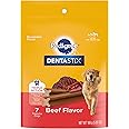 PEDIGREE DENTASTIX Large Dog Dental Treats Beef Flavor Dental Bones, 7 Count (Pack of 7)