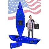 Tucktec 10' PRO Foldable Kayaks - Full Size Blue Folding Kayak - Portable Kayak for Adults - Made in USA - Blue