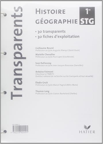 Download Histoire-Geographie 1re Stg - Transparents, ed. 2006 PDF