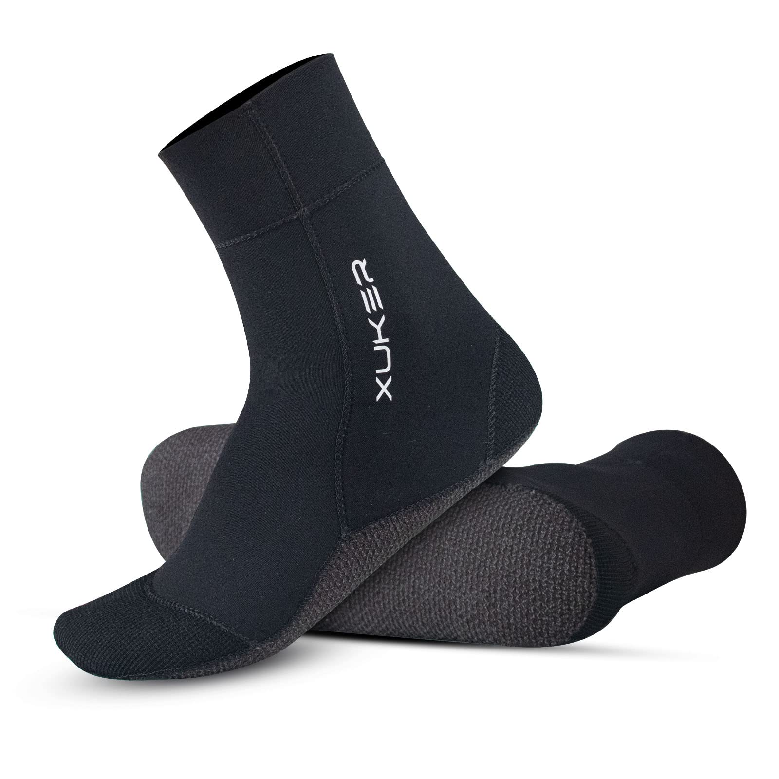Photo 1 of XUKER Neoprene Water Socks 3mm, Sand Proof Beach Volleyball Socks Diving Socks for Outdoor Water Sports