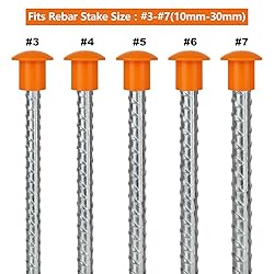 Acrux7 Rebar Caps 60Pcs Rebar Safety Caps Plastic