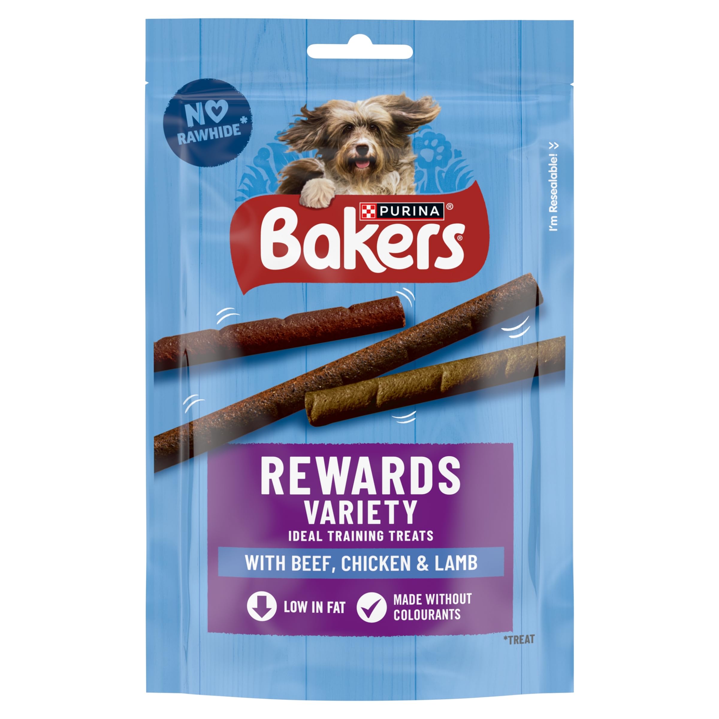 BAKERS Rewards Chicken, Beef and Lamb Dog Treats 100g (Pack of 8) — image 1