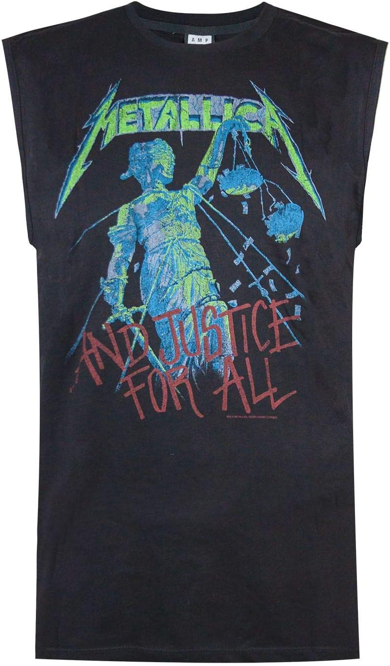 Amplified Metallica Justice for All Men's Sleeveless T-Shirt