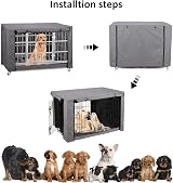 chengsan Dog Crate Cover 30 inch Windproof Breathable Privacy Kennel view 5