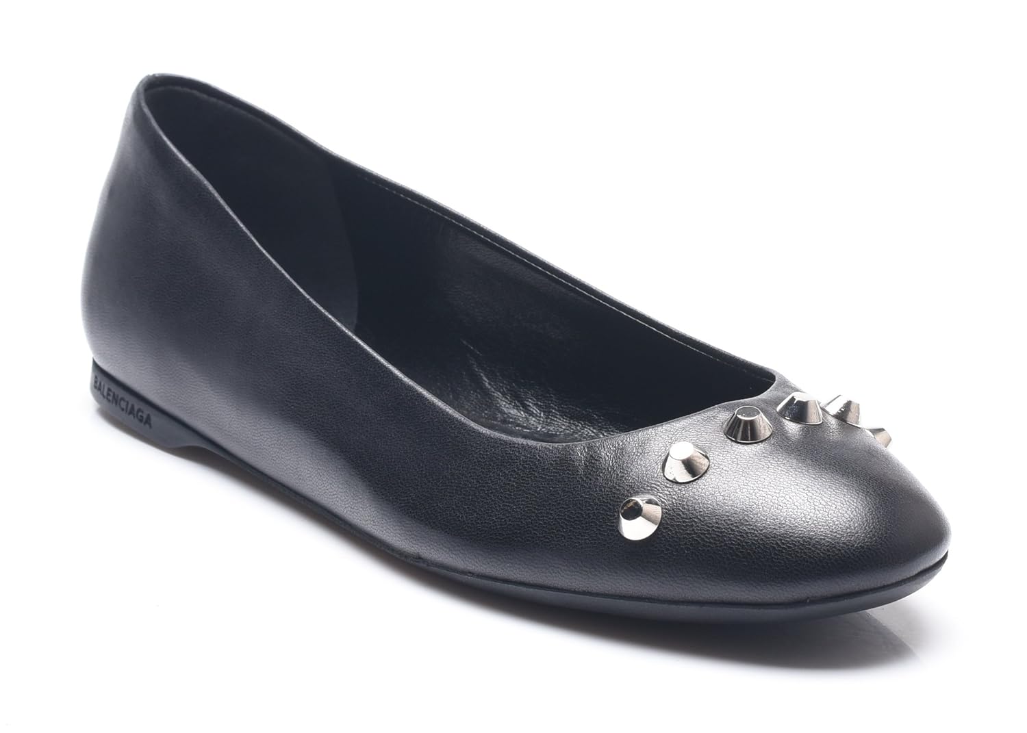 balenciaga studded flats