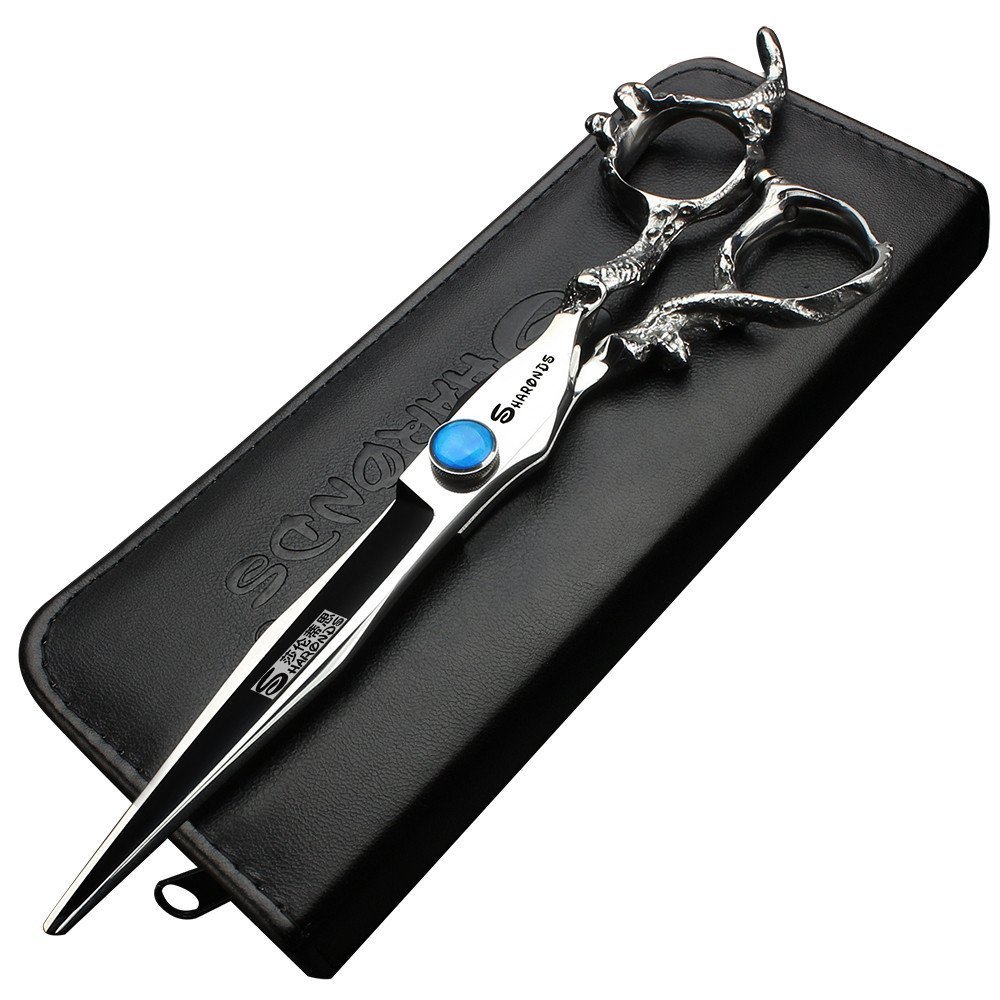 Professional Japan 440C Hair Scissors 6/7/7.5/8/9 inch Barber Shop Cut Scissors — image 1