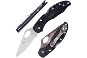 GANZO Firebird F759M Pocket Folding Knife 440C Stainless Steel Blade Nylon Glass Fiber Anti-Slip Handle with Clip Tactical Survival Fishing Camping EDC Knife (Black)