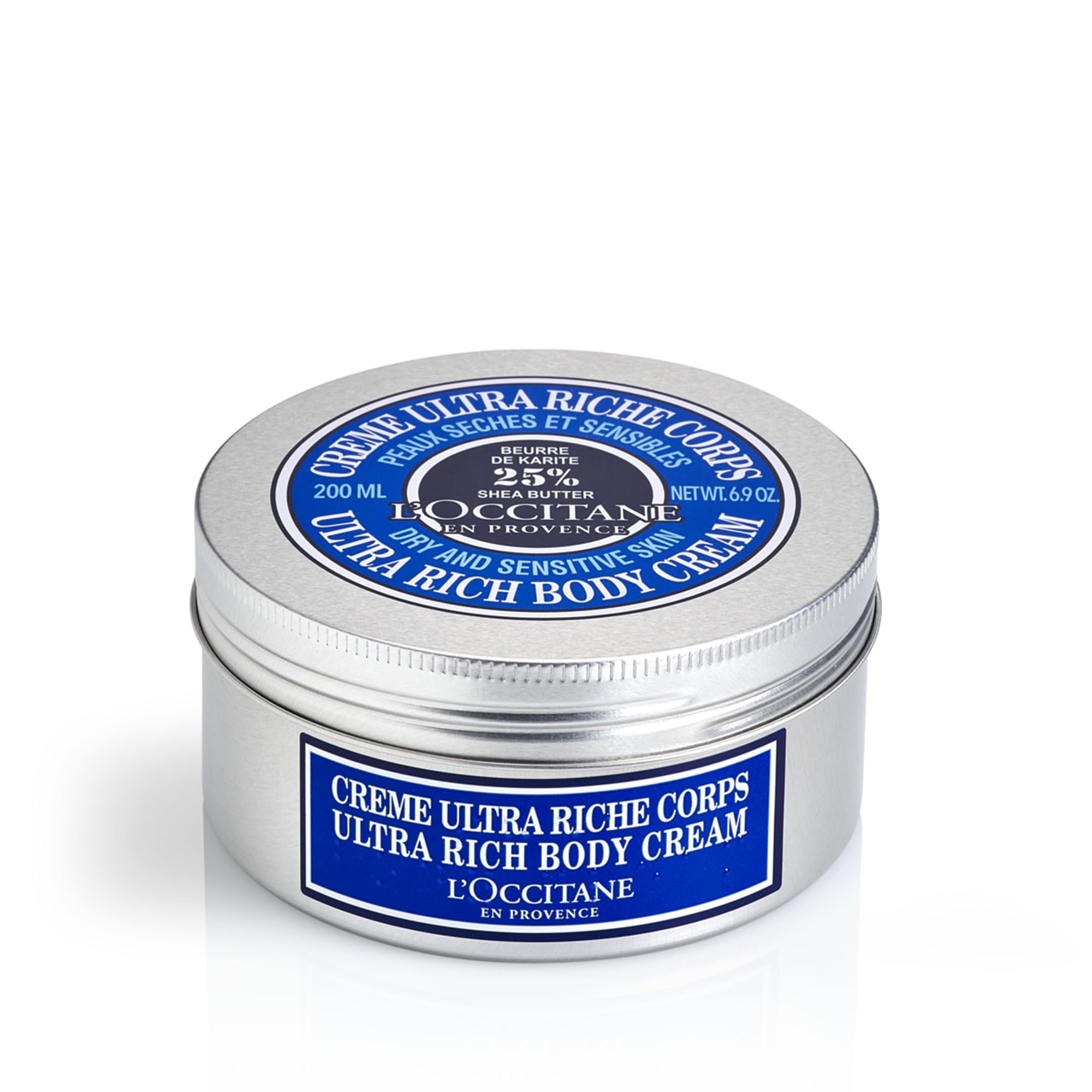 L'OCCITANE Shea Butter Ultra Rich Body Cream 200ml | Enriched with 25% Shea Butter | Vegan & 97% Readily Biodegradable | Clean & Luxury Beauty Bodycare for All Skin Types