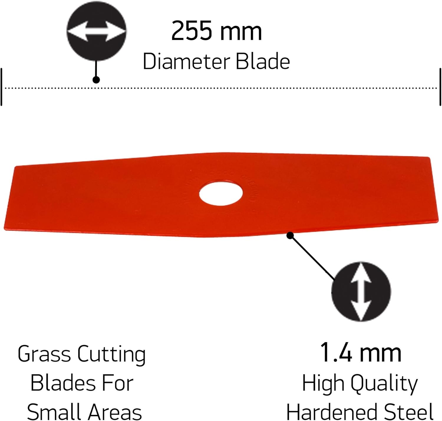 Oregon Universal 2 Tooth Brush Cutter Blade 1.4 x 255mm for Grass and Vegetation in Gardens Professional & Heavy Duty - Image 3