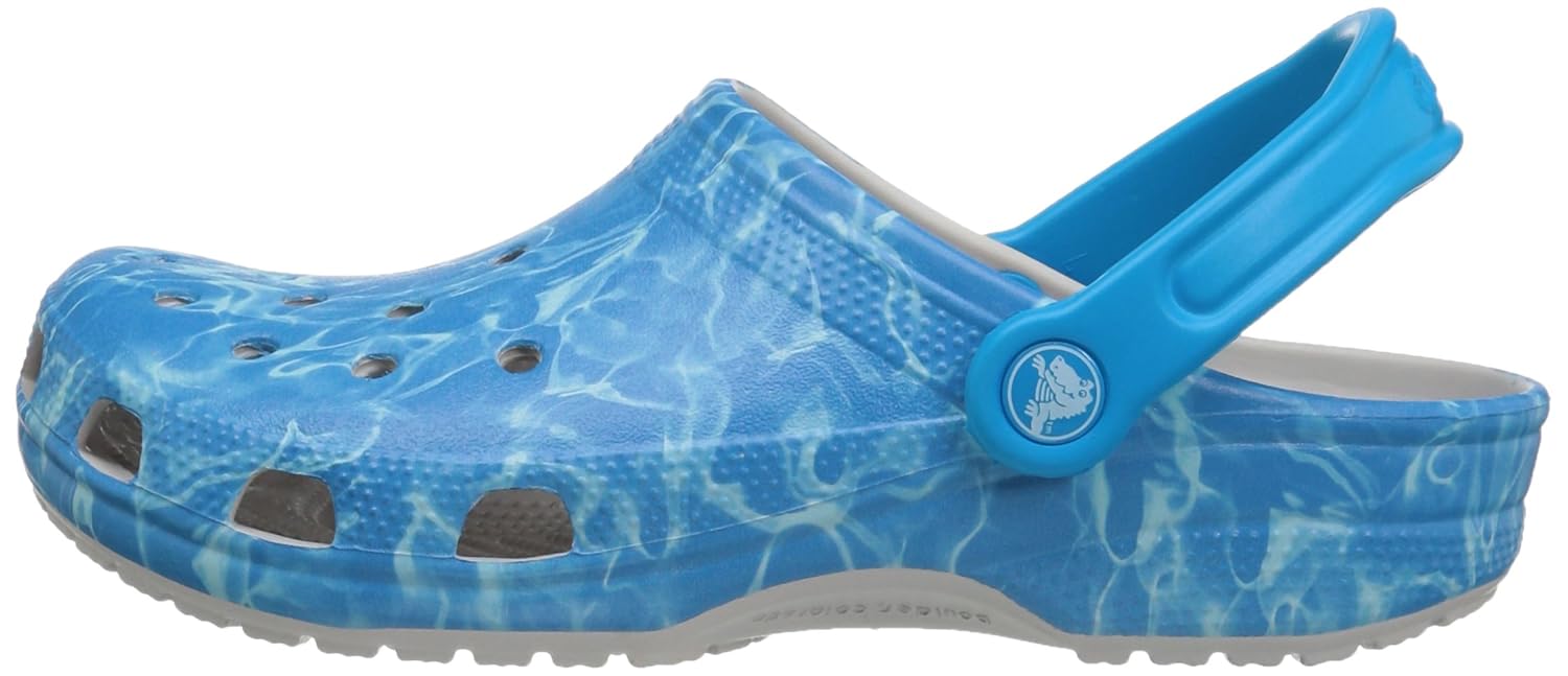 crocs unisex classic water graphic clogs and mules