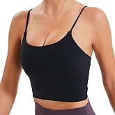Lemedy Women Padded Sports Bra Fitness Workout Running Shirts Yoga Tank Top