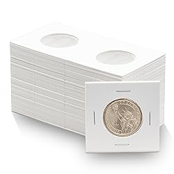 100 Small Dollar 2x2 Premium Cardboard Coin Flips