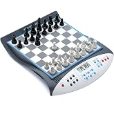 Talking Chess Master Electronic Chess Set - Electronic Chess Board with Voice Teaching System - Kids Learning Trainer - 32 Levels 2000 ELO Computer Chess Game with Sensor Chess Board Magnetic Pieces