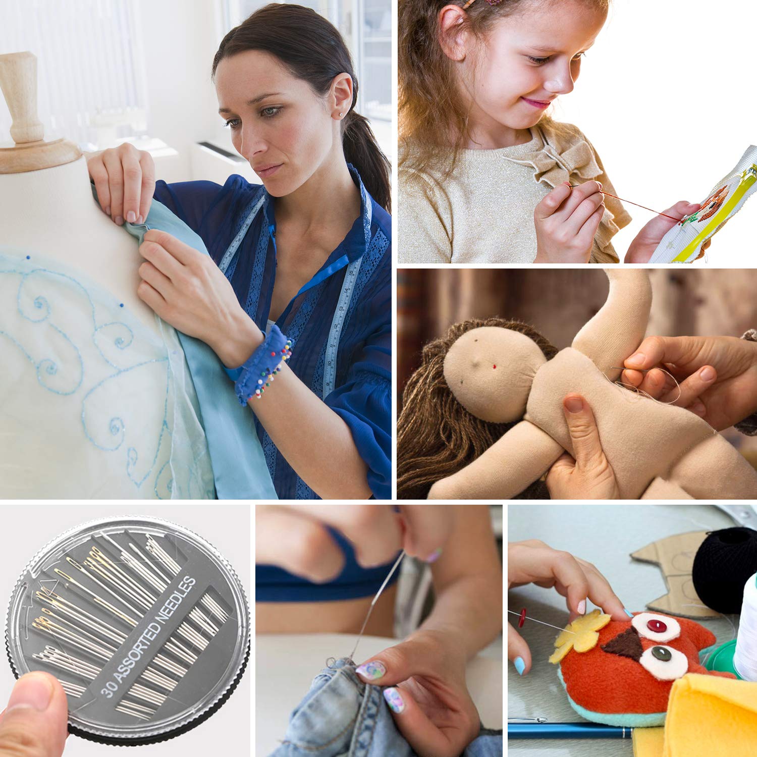 Marcoon Large Sewing Kit, 200 Premium Sewing Supplies, 41 XL Thread Spools, Suitable for Traveller, Adults, Kids, Beginner, Emergency, DIY and Home